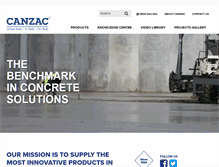 Tablet Screenshot of canzac.com